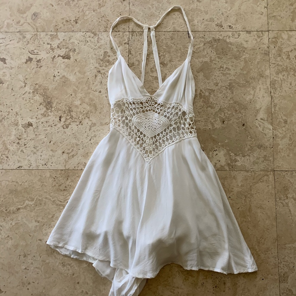 White Boho Romper